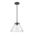 Mickley 12 Inch Wide 1 Light Mini Pendant In Oil Rubbed Bronze 12In W X 12In D X 10In H