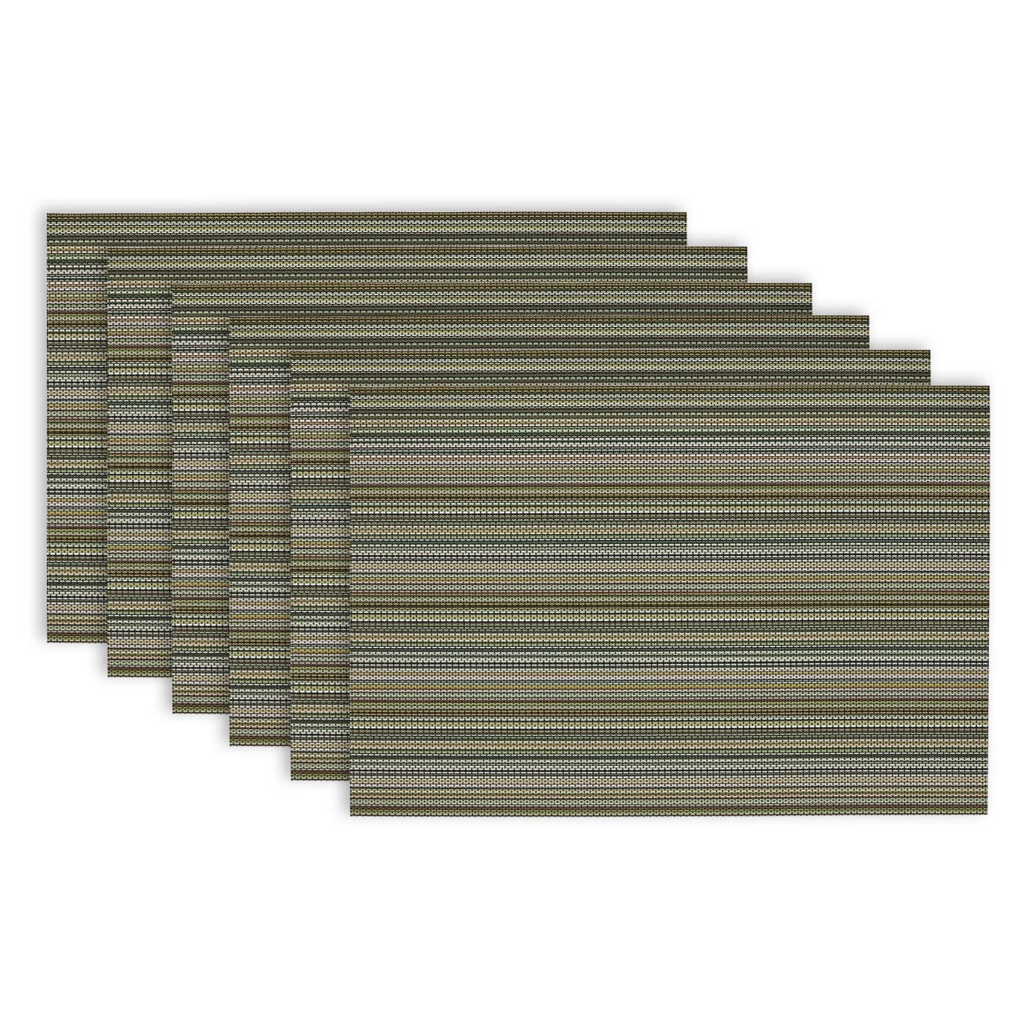 Micro Stripe Placemats Set Of 6
