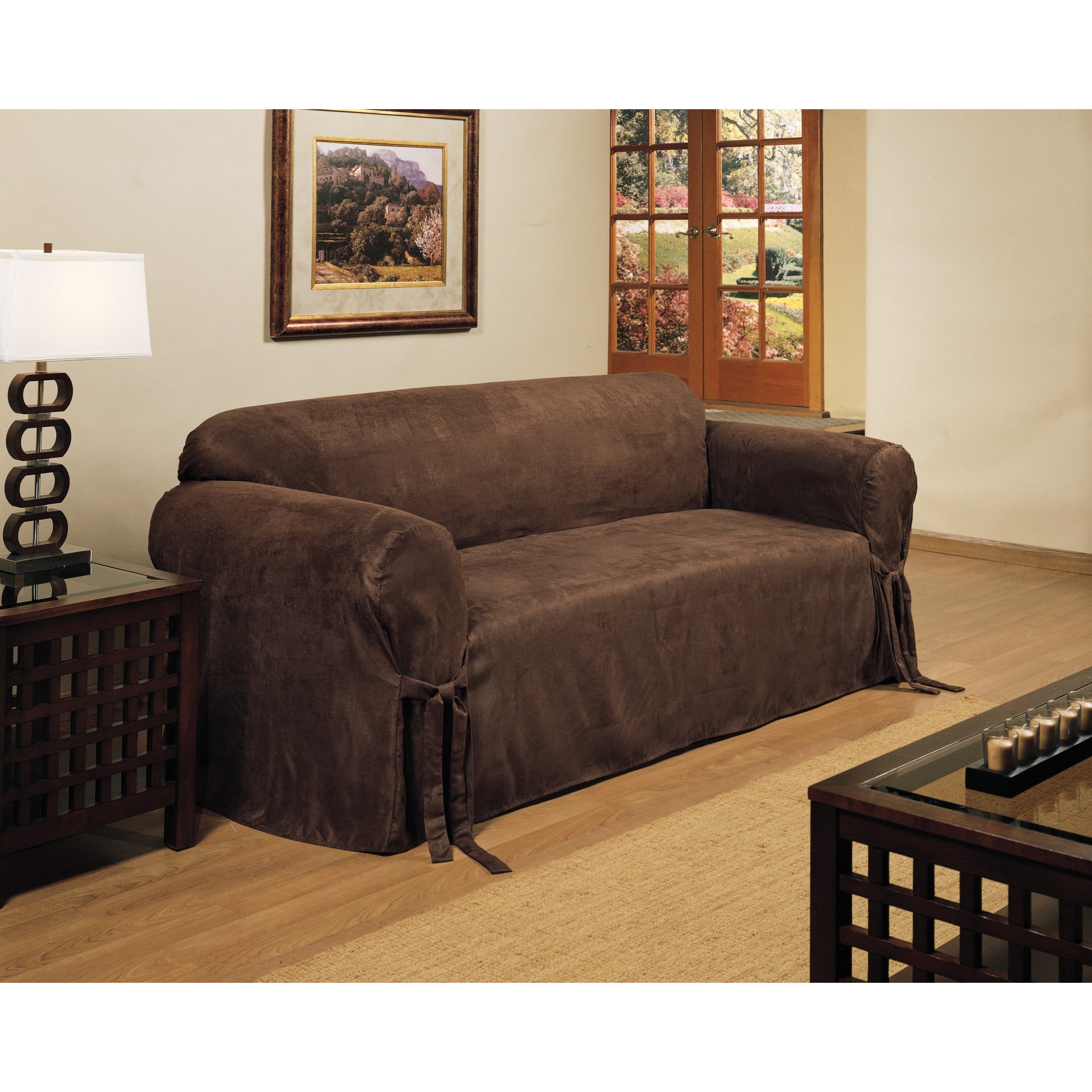 Classic Slipcovers Micro Suede Slipcover Sofa
