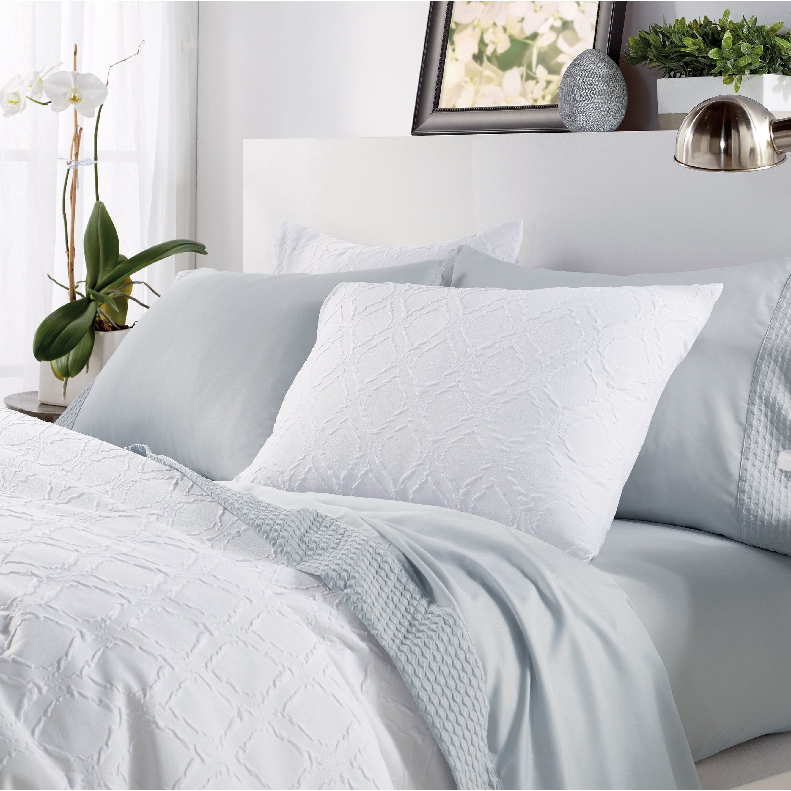 Microsculpt Ogee 3 Piece Duvet Set