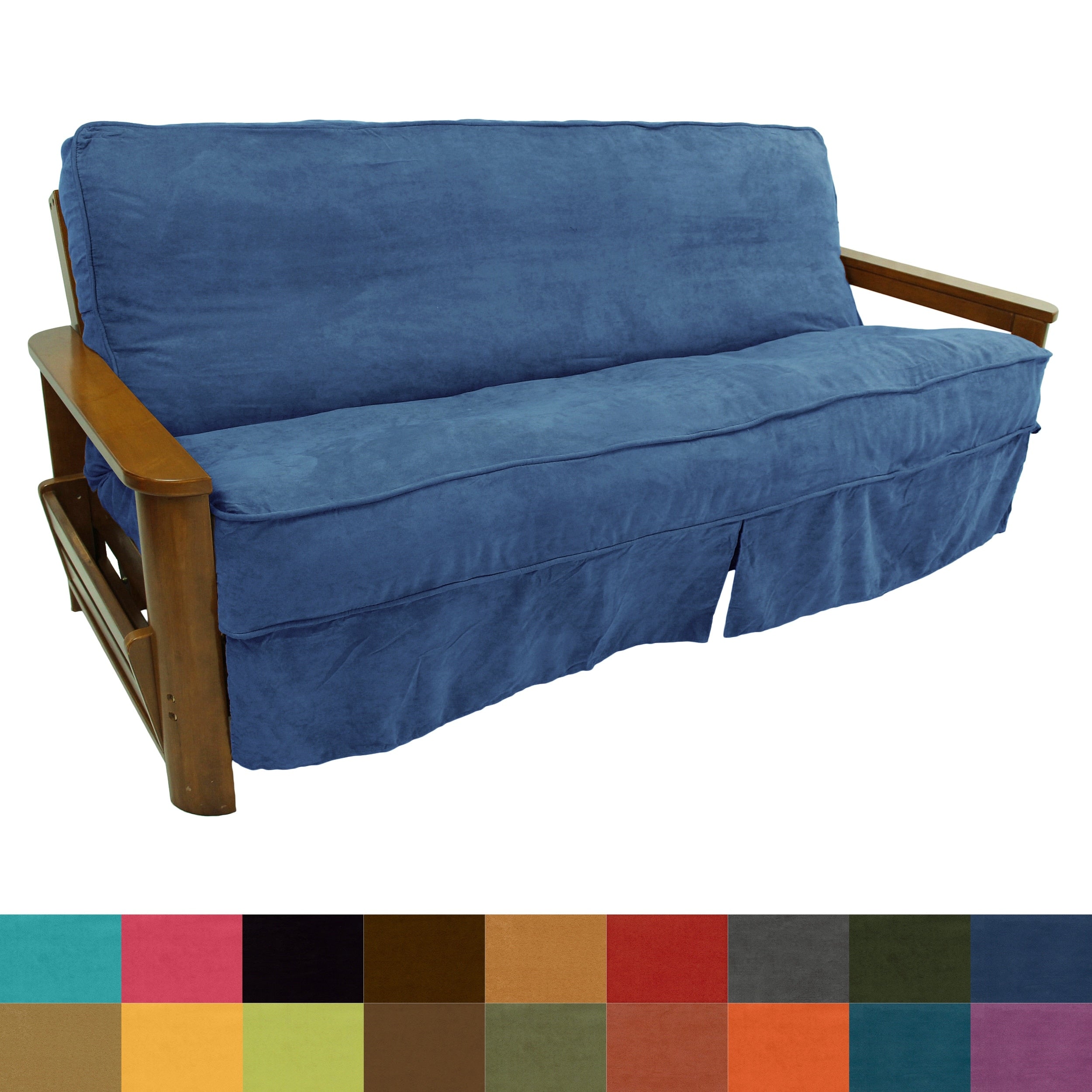 Blazing Needles Full Size Microsuede Futon Slip Cover 55 X 75