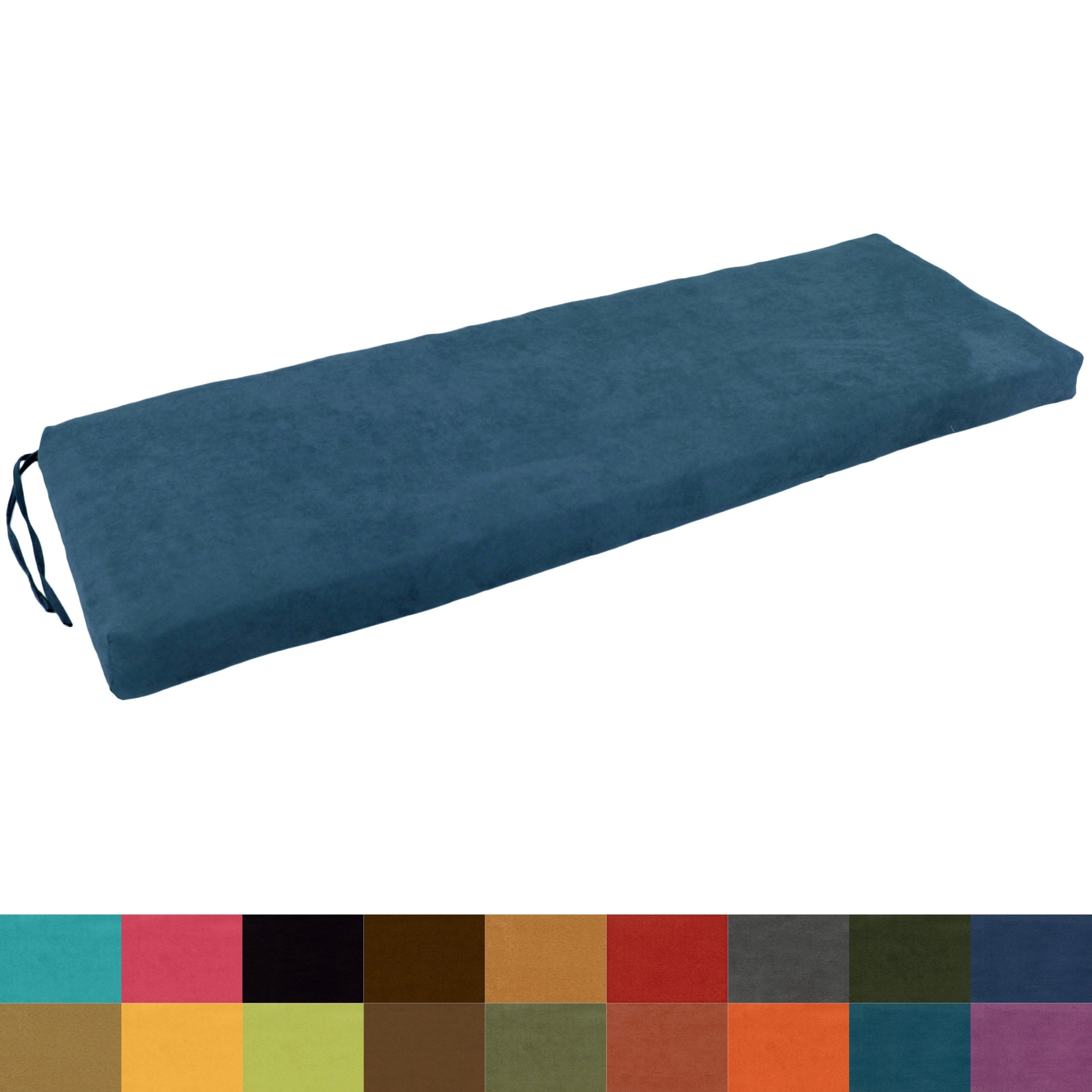 Blazing Needles 54 Inch Microsuede Indoor Bench Cushion