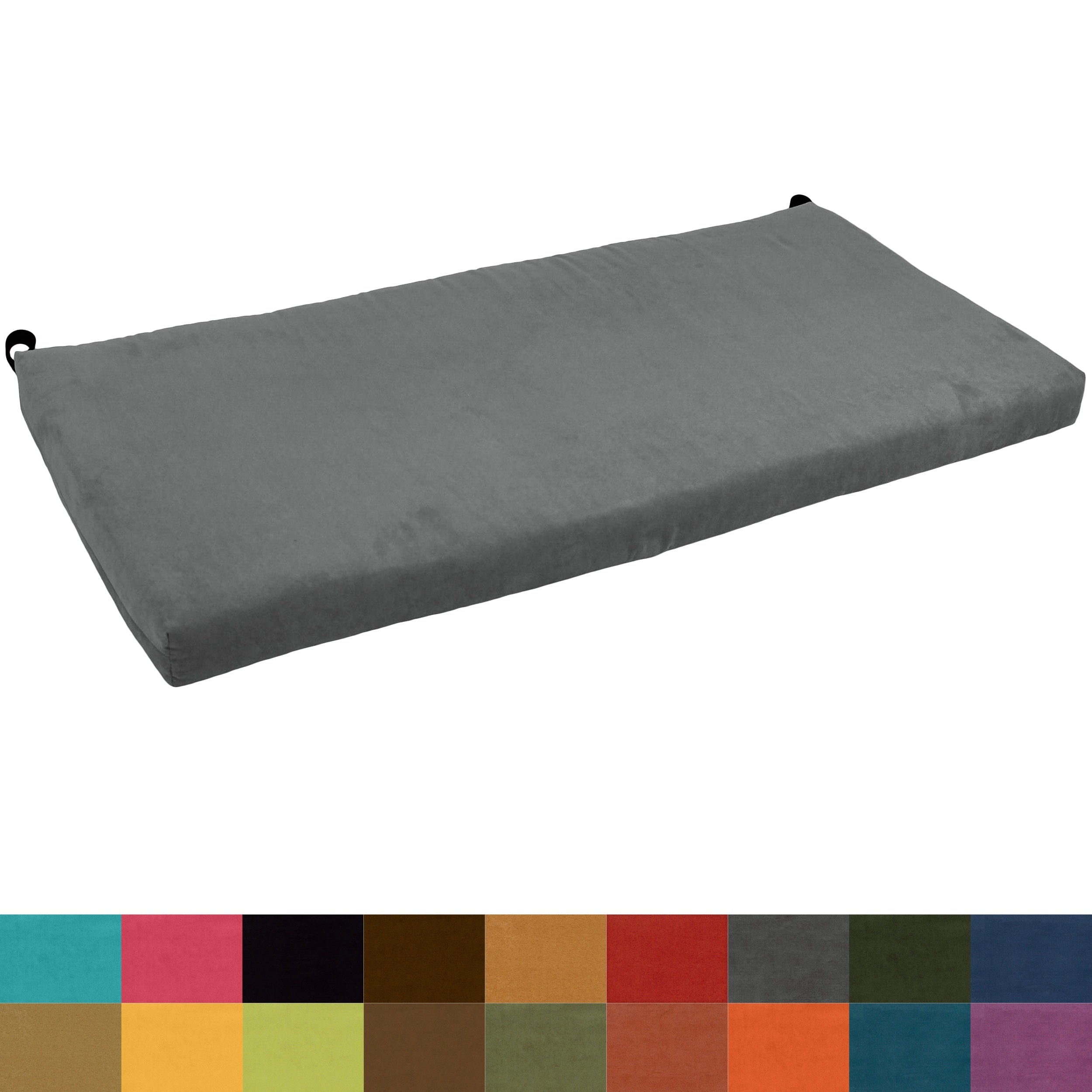 Blazing Needles 40 Inch Indoor Microsuede Bench Cushion
