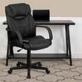 Bonded Leather Black Massage Office Chair
