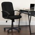 Mid Back Nylon Upholstered Executive Chair Black