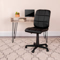 Mid Back Quilted Vinyl Task Chair