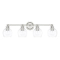 Capital Lighting Mid Century Collection 4 Light Polished Nickel Bath Vanity Light