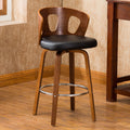 Carson Carrington Gifvarp Black Faux Leather Counter Stool Set Of 3