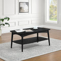 Osp Home Furnishings Mid Century Copenhagen Coffee Table In Walnut Finish