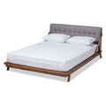 Carson Carrington Ulvsta Mid Century Fabric Platform Bed