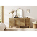 Mid Century Modern 31.5 Dresser With Three Drawers Wood Dresser Organizer Storage For Bedroom Living Room Entryway