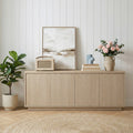 Mid Century Modern 4 Door Storage Sideboard Cabinet