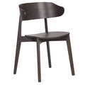 Mid Century Modern Solid Wood And Ash Veneer Dining Chair Set Of 2