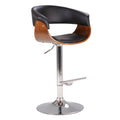 Mid Century Modern Swivel Adjustable Barstool