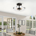 Mid Century 3 Light Semi Flush Mount Ceiling Lighting Fixture W11 X H6.3