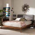 Mid Century Platform Bed By Baxton Studio
