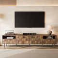 Mid Century Tv Stand With 2 Drawers Media Console Table For Tvs Up To 85 Entertainment Center With Storage