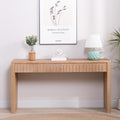Mid Century Wood Entryway Console Table With Four Drawers 59.2 Narrow Sofa Table For Hallway Living Room