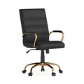 Mid Back Bonded Leather Executive Swivel Chair With Chrome Base And Arms