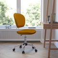Mid Back Mesh Padded Swivel Task Office Chair With Chrome Base
