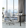 Mid Back Professional Managers Faux Leather Chair With Chrome Base And Removable Sleeves
