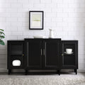 Carson Carrington 62 4 Door Breakfront Modern Sideboard
