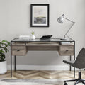 Carson Carrington 56 Glass Top Writing Desk