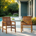 Havenside Home Elephant Point Outdoor Chevron Chair Set Of 2