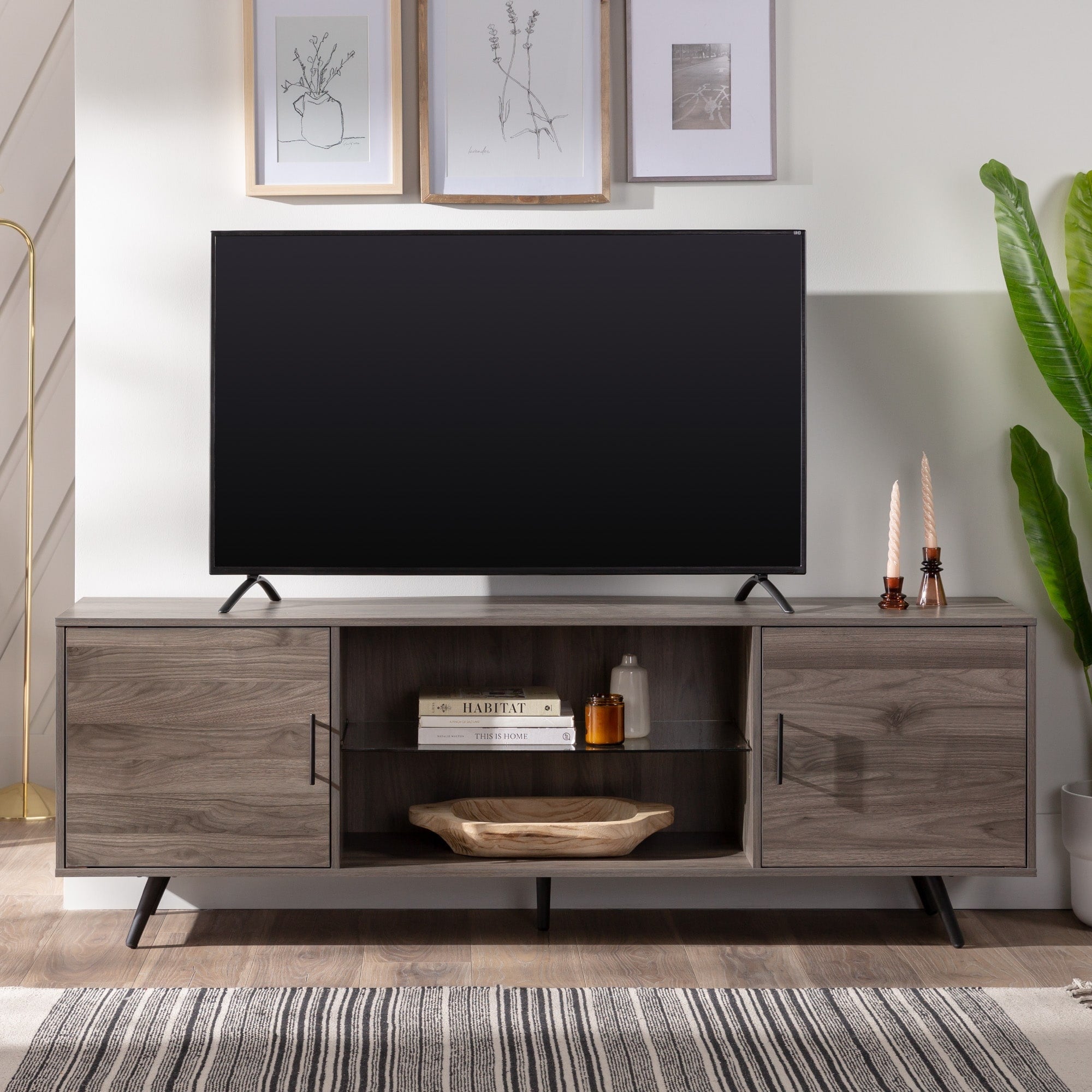 Strick Bolton Erkan 70 Inch Mid Century Tv Console