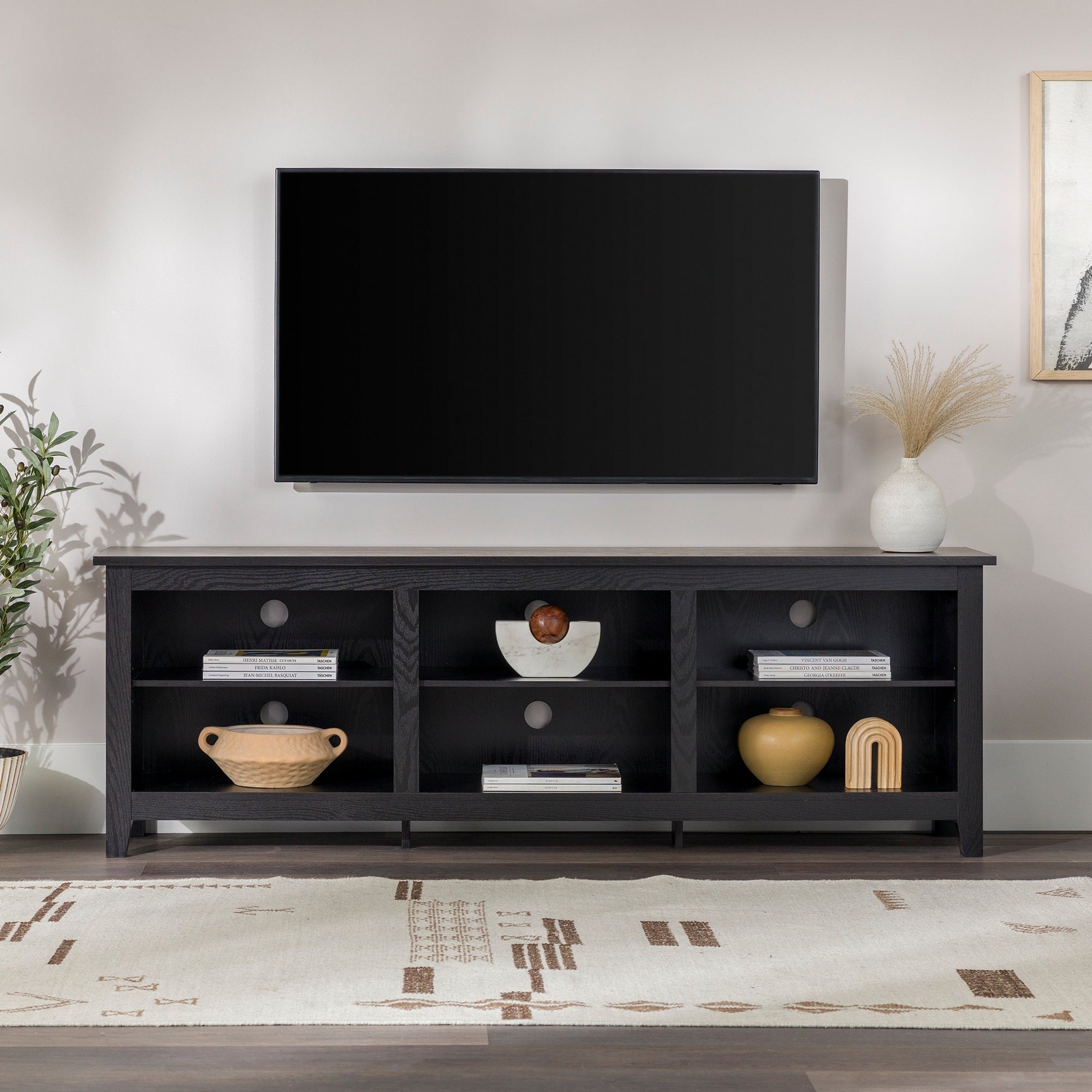 Rustic Farmhouse 70 Inch Wood Tv Media Stand Console