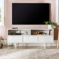 Carson Carrington Alby 58 Inch Mid Century 3 Drawer Tv Console