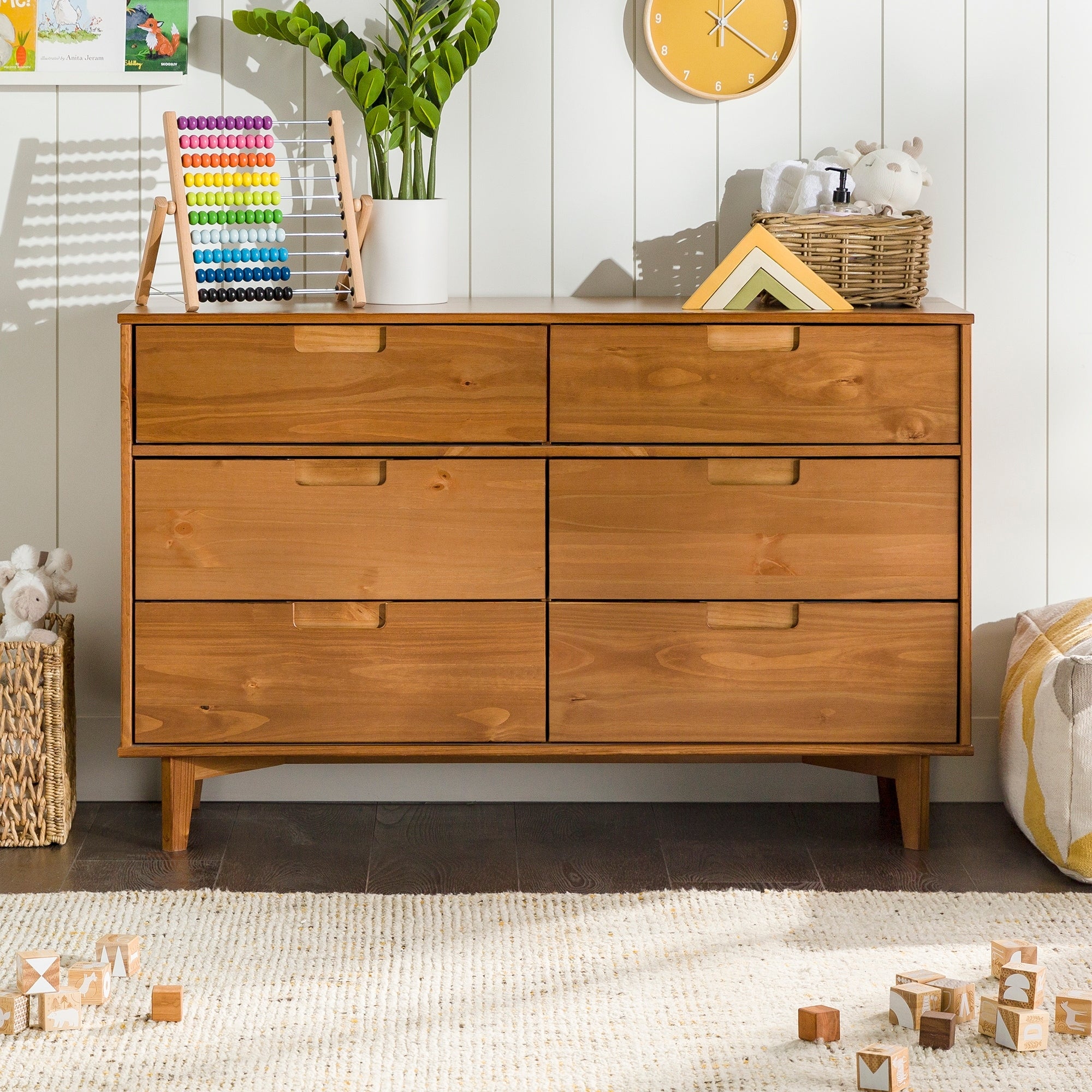 Carson Carrington Gammelstaden Mid Century 6 Drawer Dresser