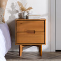 Carson Carrington Longyearbyen 20 Inch Mid Century 2 Drawer Nightstand