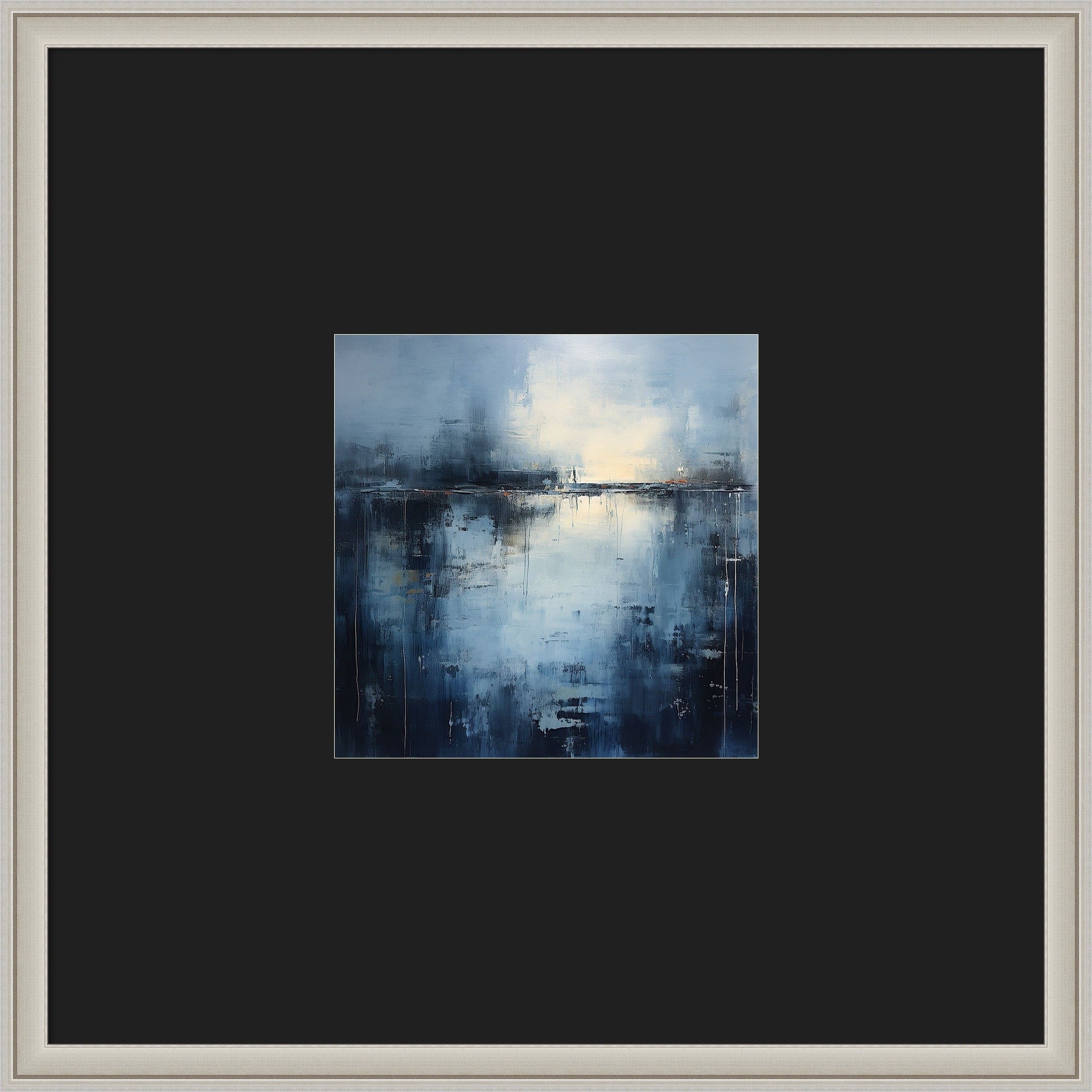 Midnight Abstract By Tradelink Inhouse Artist Wood Framed Wall Art Print