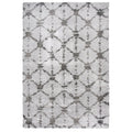 Adana Dark Grey Ivory Diamond Geometric Area Rug 53 X 73 53 X 73