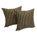 Midnight Stripe 17 Inch Accent Throw Pillow Set Of 2