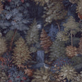 Midnight Woods Non Pasted Wallpaper 396In. X 21In. Covers 56 Square Feet