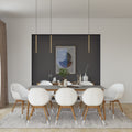 Midtown Concept Brune 9Pc Wood Indoor Dining Set
