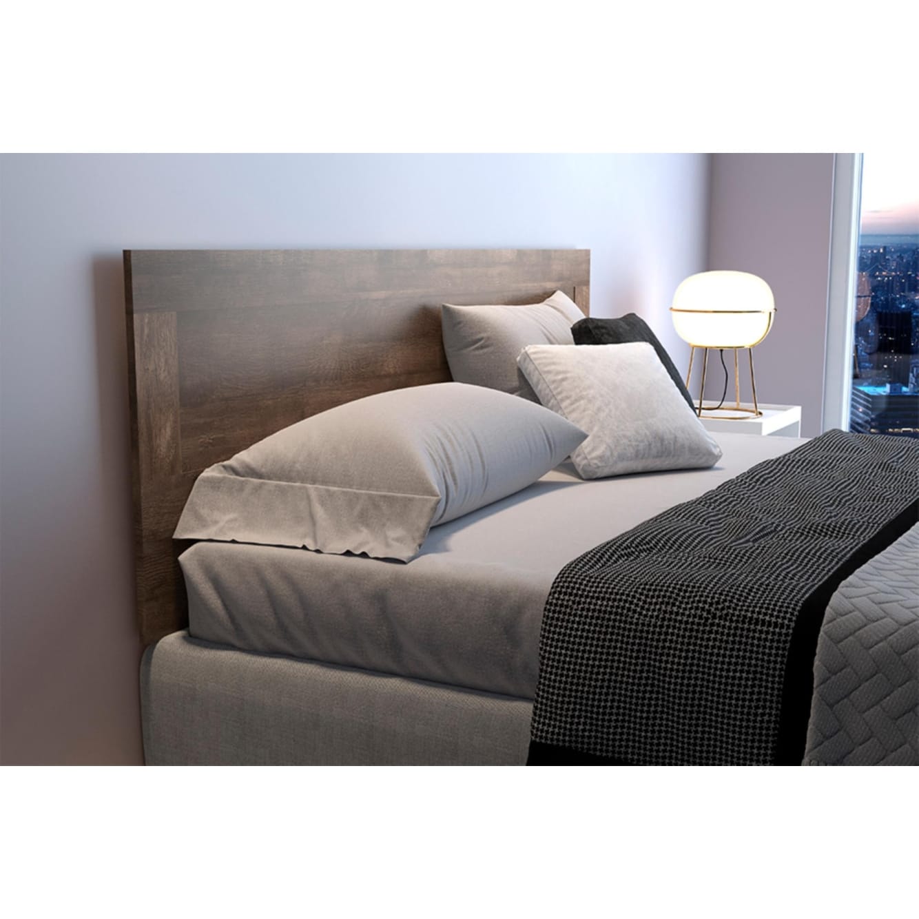 Strick Bolton Waller Mid Century Queen Headboard