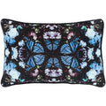 Mier Velvet Butterfly 22 Inch Poly Or Feather Down Throw Pillow