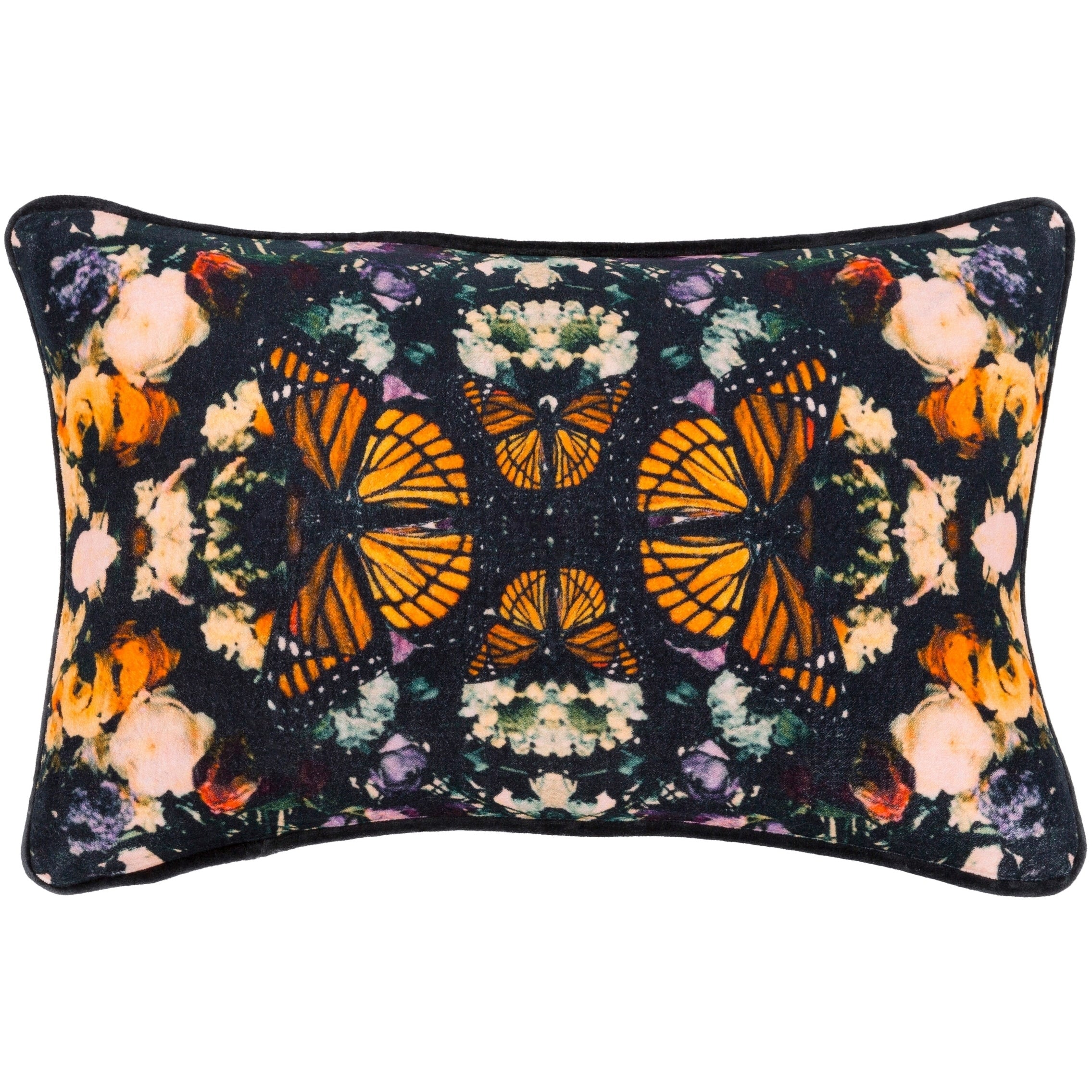 Mier Velvet Butterfly Throw Pillow Cover