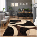 Miglena Beige Brown Polypropylene Area Rug