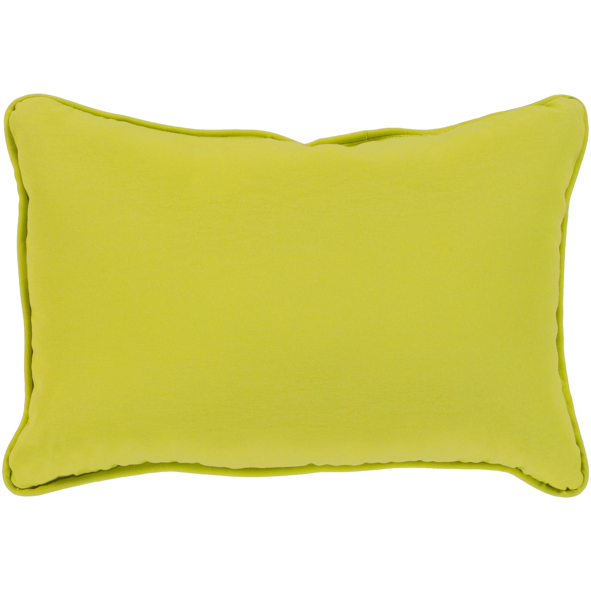 Miguel Lime Solid Indoor Outdoor Throw Pillow 13 X 19