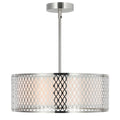 Porch Den Mcdonald Satin Nickel Finish 3 Light Chandelier