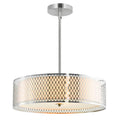 Porch Den Mcdonald Satin Nickel Finish 5 Light Chandelier