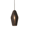 Afx Mila 1 Light Satin Nickel Pendant Smoke Glass Shade