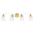 Capital Lighting Milan Collection 4 Light Capital Gold Bath Vanity Light