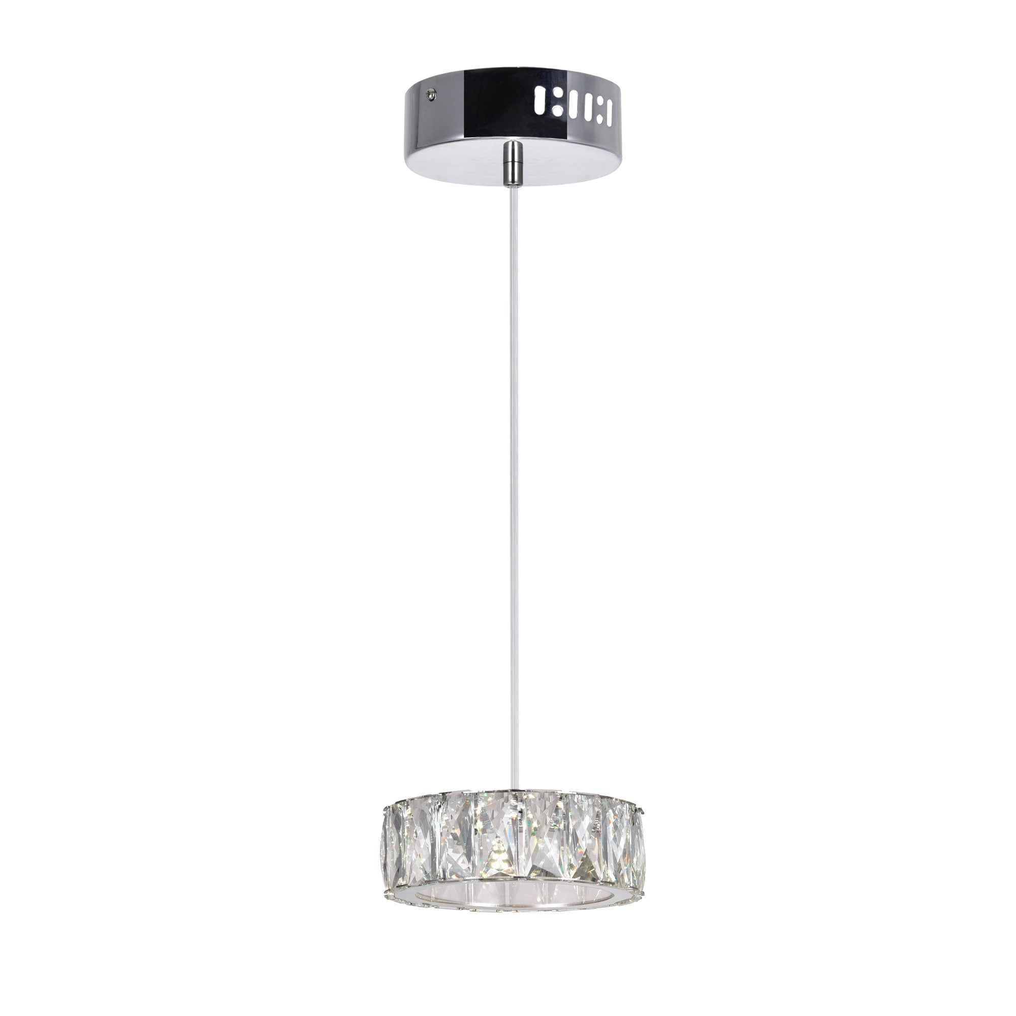 Milan Led 6 In. Mini Pendant With Chrome Finish 6 In