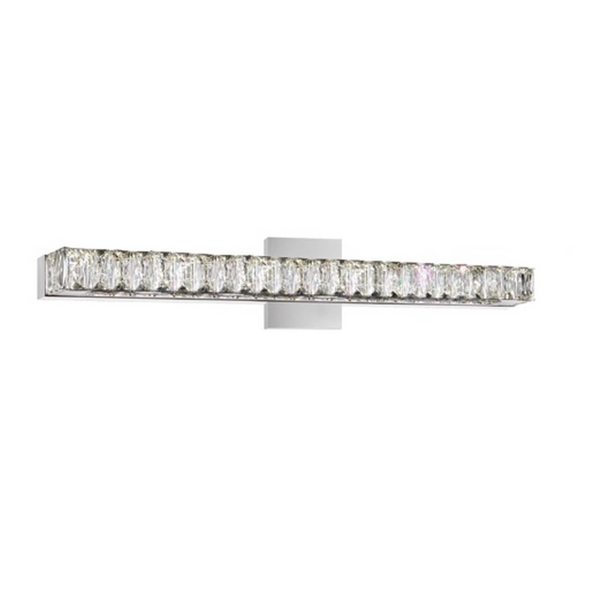 Silver Orchid Brennan Led Wall Sconce With Chrome Finish