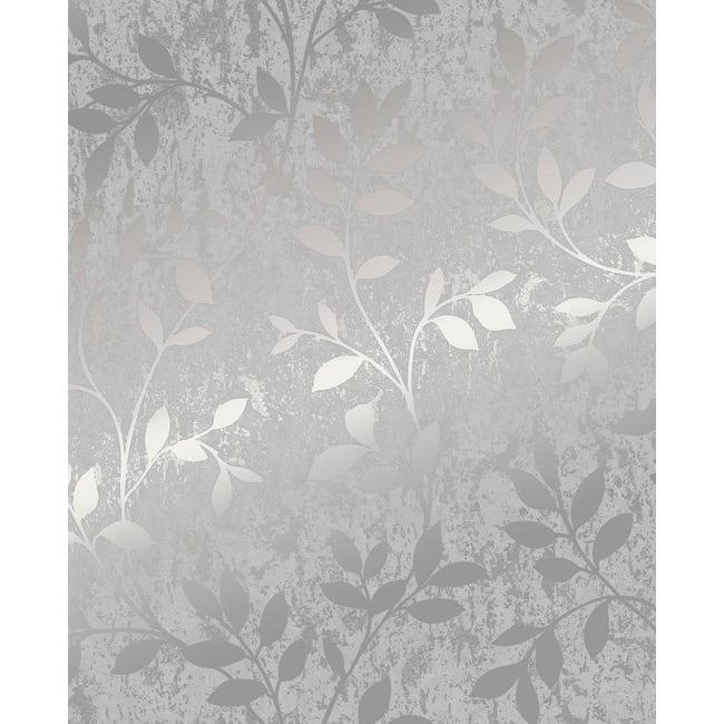 Milan Trail Silver And Grey Wallpaper